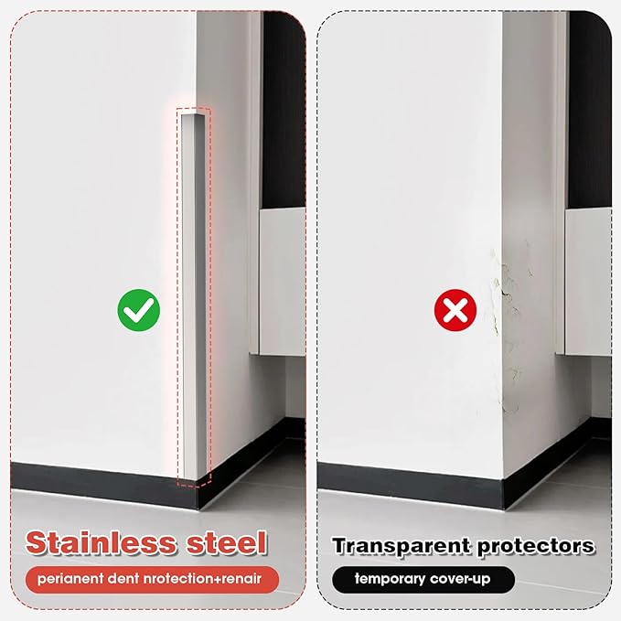 304 Stainless Steel Wall Corner Guard 2 x 2 x 48 inch, Pack of 10 Metal Wall Corner Protector with 90-Degree Angle for Wall Protection and Decoration (10)
