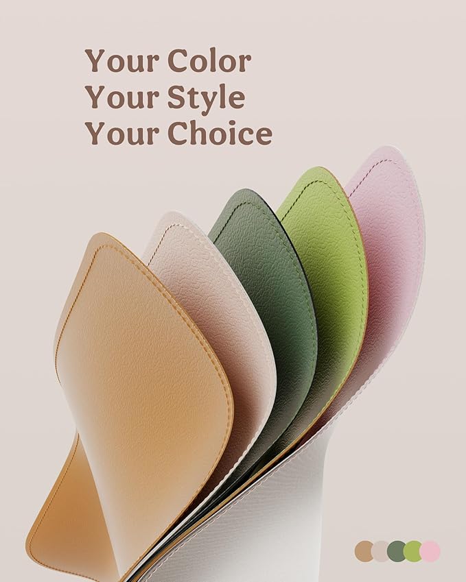 Vegan Leather Portable Changing Pad 2 Pack – Large 30"x17" Waterproof Travel Diaper Mat, Wipe-Clean & Foldable Changing Mat for Babies & Toddlers, Perfect Newborn Baby Shower Gifts (Beige & MossGreen)