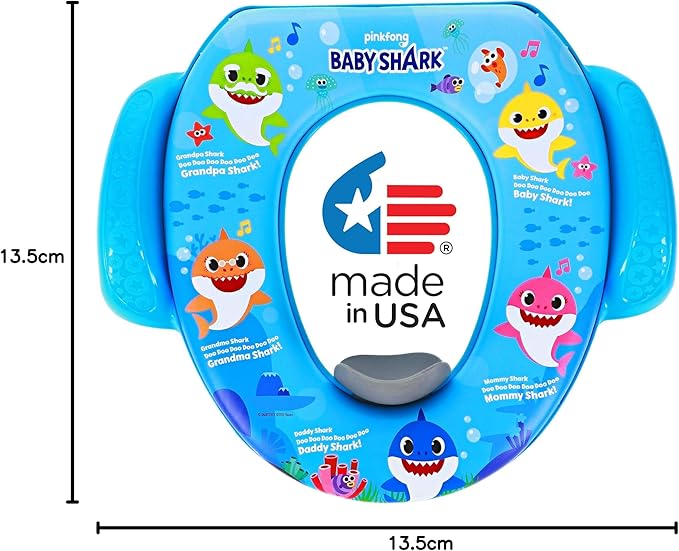 Nickelodeon Baby Shark "Sharktastic" Soft Potty Training Seat - Soft Cushion, Baby Potty Training, Safe, Easy to Clean