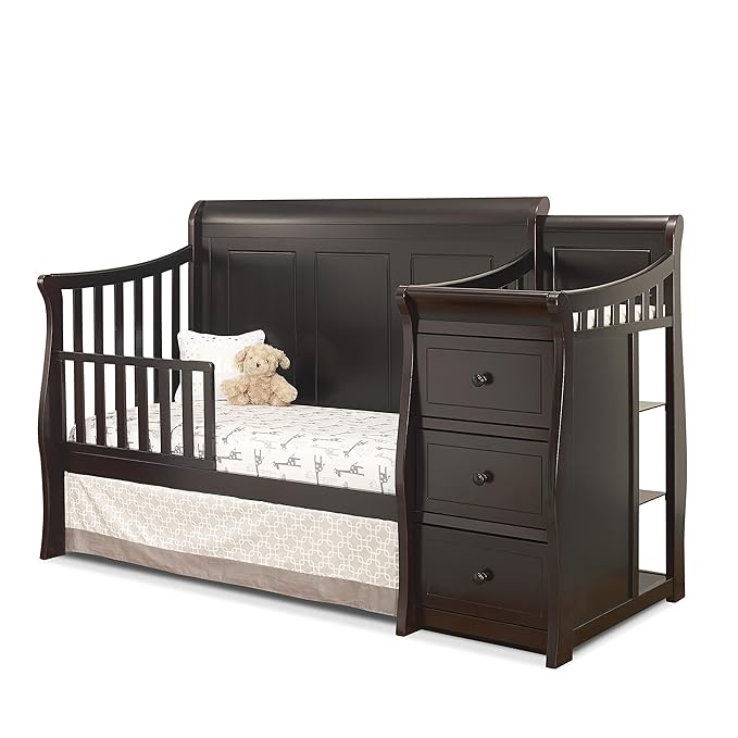 Sorelle Furniture Toddler Rails and Full-Size Bed Adult Rails, Sorelle Wood Bed Rail & Crib Conversion Kit, Converts Sorelle Furniture Crib to Toddler Bed and Full-Size Bed, # 148 - Espresso