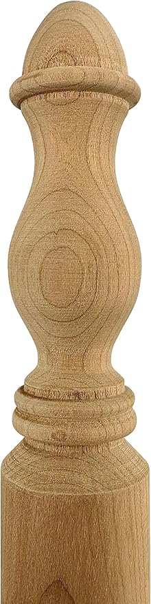 Highland Manor Wood Products Round Traditional Corner Guard Both Ends Turned - 32" Tall x 1 3/8" Wide (1 Guard) (Cherry)