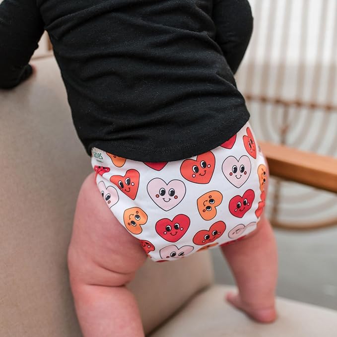 Sprout Pocket Cloth Diaper – Adjustable & Reusable Cloth Diaper with 1 Insert – Soft, Washable, Leakproof (LoveBuddies)