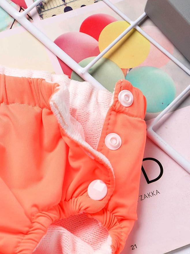 Baby Boys Girls Reusable Swim Diaper Washable Adjustable Bloomers Swimsuit Swimming Apparel