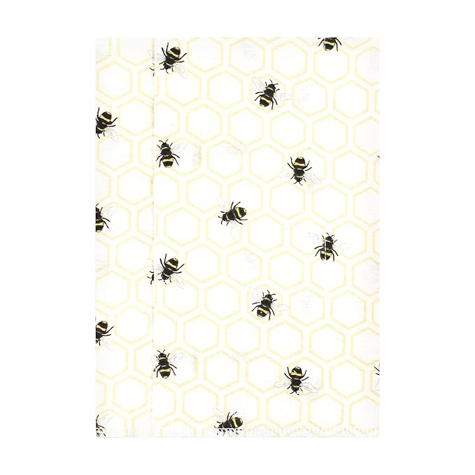 Hudson Baby Unisex Baby Flannel Burp Cloth 7pk, Honey Bee, One Size