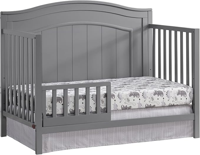 Oxford Baby Nolan/North Bay Crib to Toddler Bed Guard Rail Conversion Kit, Dove Gray, GreenGuard Gold Certified