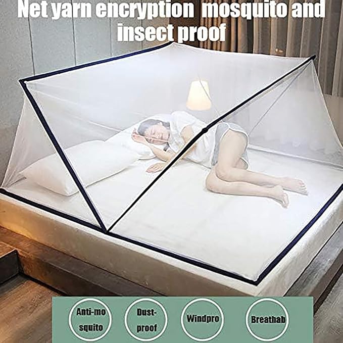 Mosquito Net, Bed Mosquito Net, Collapsible Mosquito Net Tent, Outdoor Mosquito Net, Foldable Portable Outdoor Mosquito Net for Home and Travel, Easy to Install/B/100 * 190 * 80Cm