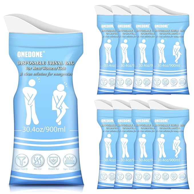 Portable Urinal for Kids Travel Urinal Pee Cup for Boys and Urinal Bags Pee Bags for Travel 24 Pack