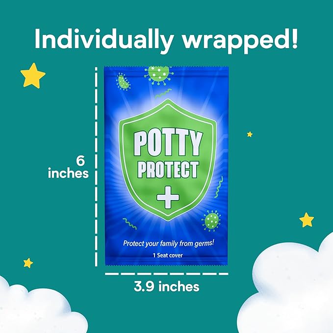 Eli with Love 20 Pack Extra Large Disposable Toilet Seat Cover (Boho) – Toddler Toilet Covers for Full Coverage On Toilet or Potty – Ideal Travel Toilet Seat Covers for Kids and Adults