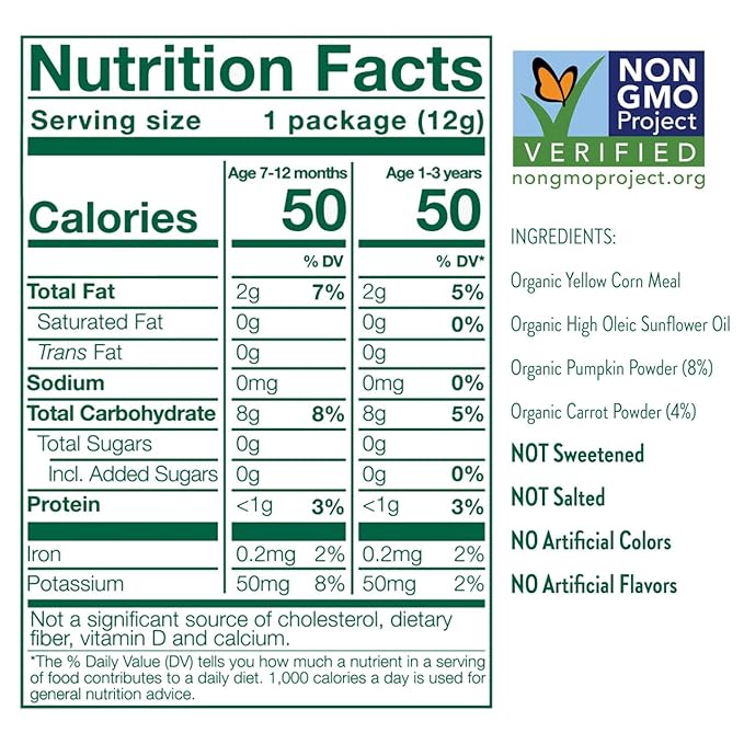 Little Bellies Organic Round-a-Bouts Variety Pack, Sweetcorn & Pumpkin (Pack of 18)