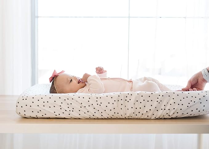 Copper Pearl Premium Knit Changing Pad Cover Soft, Stylish, and Universal Fit for All Standard Diaper Changing Pads, Trendy Design Changing Pad Covers, Willow