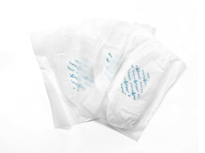 Primo Passi Disposable Nursing Pads for Breastfeeding, 125 Count Super Absorbent Stay Dry, Ultra Comfortable, and Individually Wrapped Leakproof Breast Pads