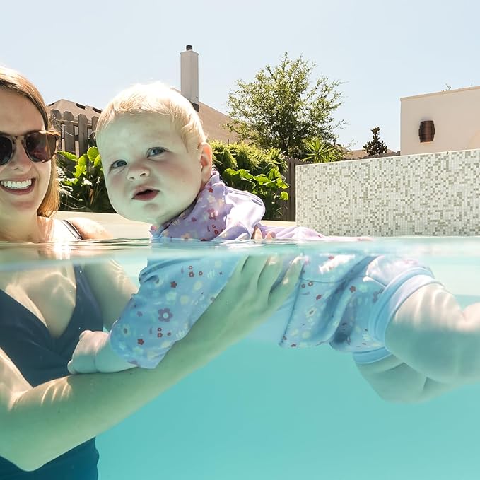 Splash About Happy Nappy Sunsuit, Swimsuit for Babies & Toddlers with Built-in Swim Diaper