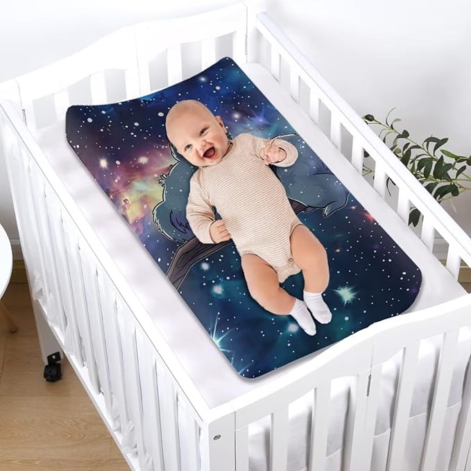 Changing Pad Covers for Boys Girls, Galaxy Koala Diaper Changing Table Pad Cover Soft Breathable Changing Mat Cover for 32''x16" Cute Birthday Gifts for Baby