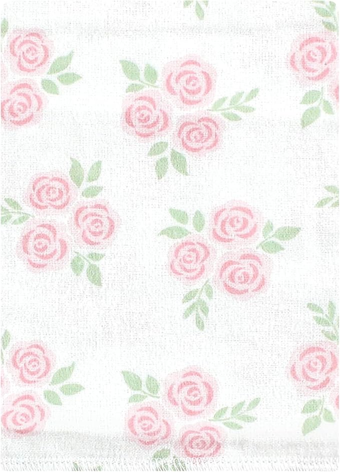 Hudson Baby Unisex Baby Cotton Flannel Burp Cloths Bundle, Pastel Butterfly, One Size