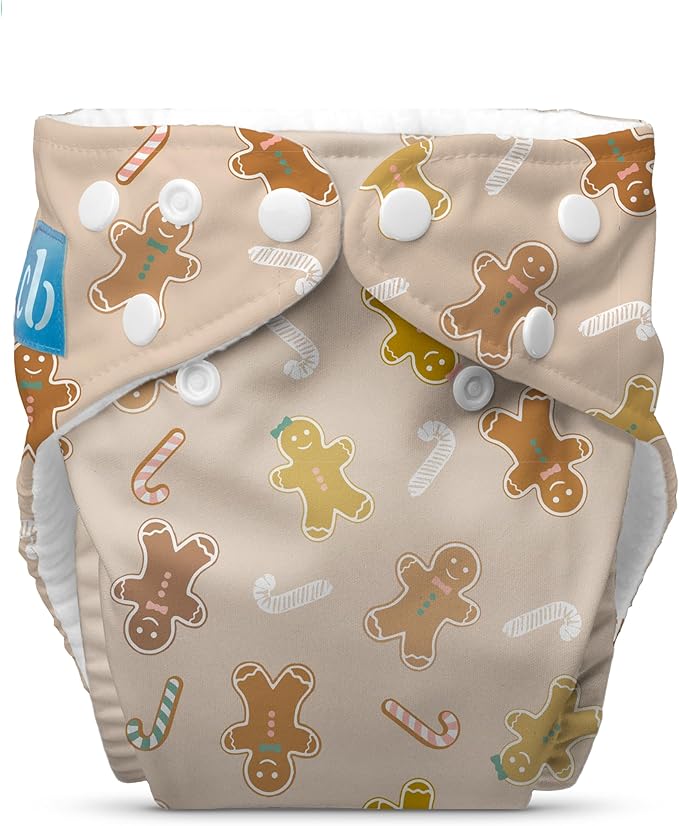 Charlie Banana Cloth Diapers, Reusable, Washable, Adjustable One Size Diaper, for Babies and Toddlers, with Absorbent Insert - Gingerbread, 1 Pack
