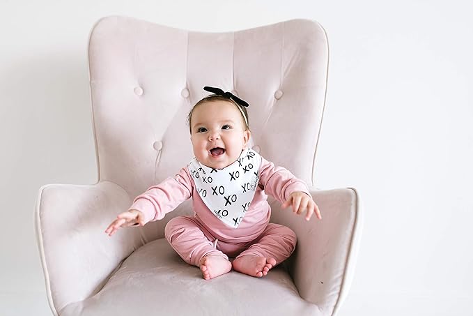 Copper Pearl Baby Bandana Bibs, 4 Pack