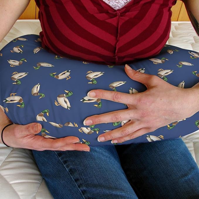 Wild Ducks Mallards Baby Nursing Pillow Covers for Boy Girl Mallard Duck Lake Pond Nursing Pillow Slipcovers for Breastfeeding Pillows Vintage Duck Hunting Soft Stretchy Covers for Newborn Infant