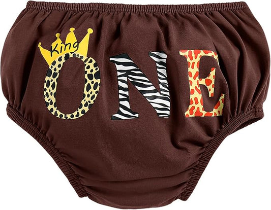 IMEKIS Baby Boys 1st Birthday Diaper Covers Wild One Dinosaur Space Shorts Cake Smash Photo Shoot Bloomers Casual Pants