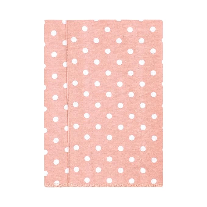 Hudson Baby Unisex Baby Cotton Flannel Burp Cloths, Sweet Peach, One Size