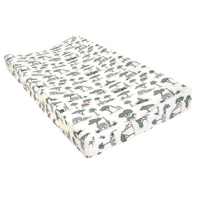 Hudson Baby Unisex Baby Changing Pad Cover, Going On Safari, One Size