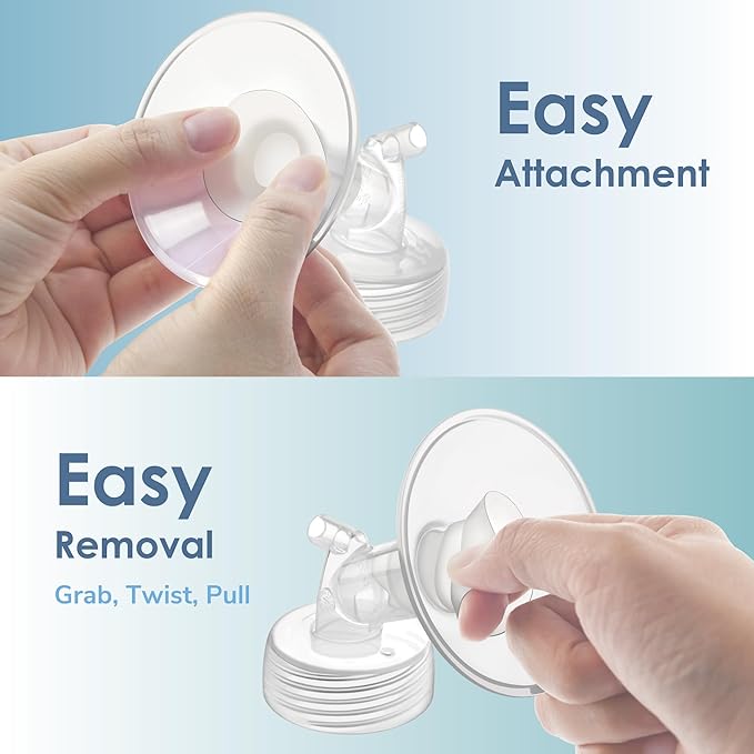 Maymom Flange Insert 10 mm Compatible with Medela and Spectra 24 mm Shields/Flanges. Use with Medela Freestyle and Momocozy S9/S11/S12 to Reduce Nipple Tunnel Down to 10 mm; Fit Momcozy 24 mm Cup.