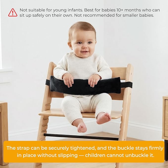 High Chair Straps, Universal Baby Safety Strap, Highchair Harness for Infant&Toddler's（Pink）
