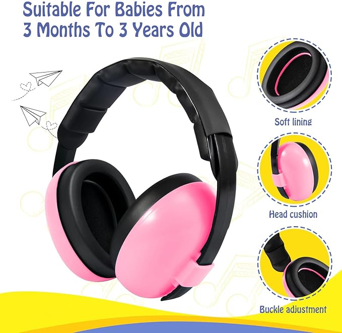 Baby Ear Protection Noise Cancelling Earmuffs Infant HeadPhones for Babies for 3 Months to 3 Years