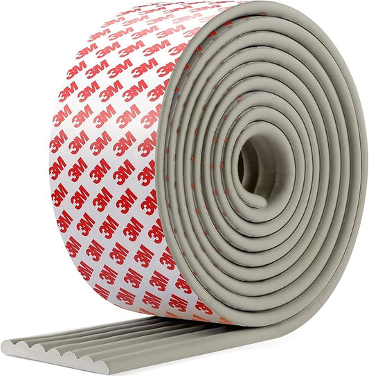 Upgraded Baby Proofing Edge Corner Protector, 16.4ft Edge Guards Padding with 3M Adhesive, Extra-Wide Soft Rubber Foam Padding, Furniture,Sharp Edge Safety Corner Edge Bumper Guard-Gray