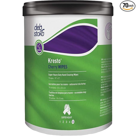Stockhausen 99045564 Kresto Cherry Kwik Wipes, 70 Count Canister