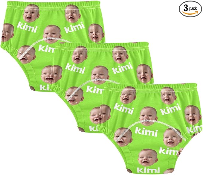 Joko Ivery 1 Fluorescent Green Custom Potty Training Pants Soft Traning Potty Panty for Girls Boys Toddlers 5T 3Pcs