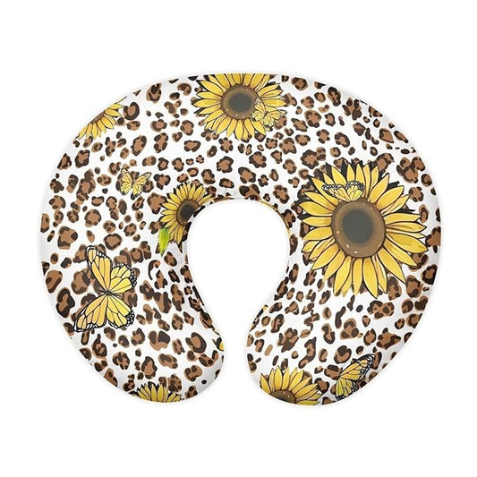 Leopard Sunflower Girls Boys Nursing Pillow Cover for U-Shaped Feeding Pillow Breastfeeding Super Comfy and Soft for Baby, Baby Mom Essentials, 1 Pack