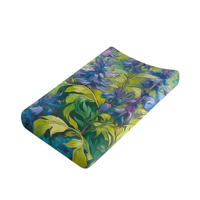 Van Gogh Changing Pad Cover for Baby Girls Boys Oil Painting Comfort Diaper Change Table Pad Covers Soft Breathable Changing Pad Sheets