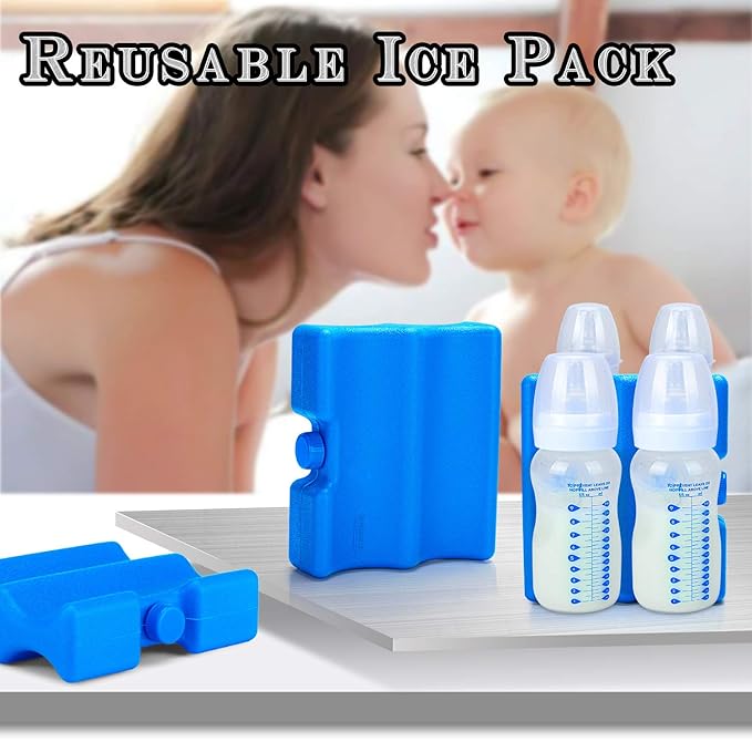 Teamoy Breastmilk Ice Pack, Bottle Ice Pack for Breastmilk Storage and Breastfeeding Working Mom, Medium
