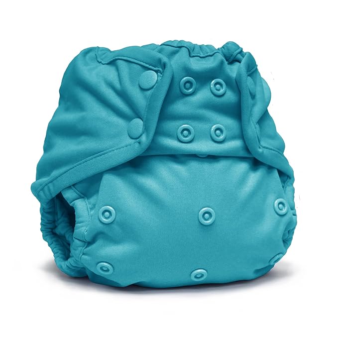 Kanga Care Rumparooz Double Leg Gusset Reusable Cloth Diaper Cover One Size Snap | Aquarius 6-35 lbs