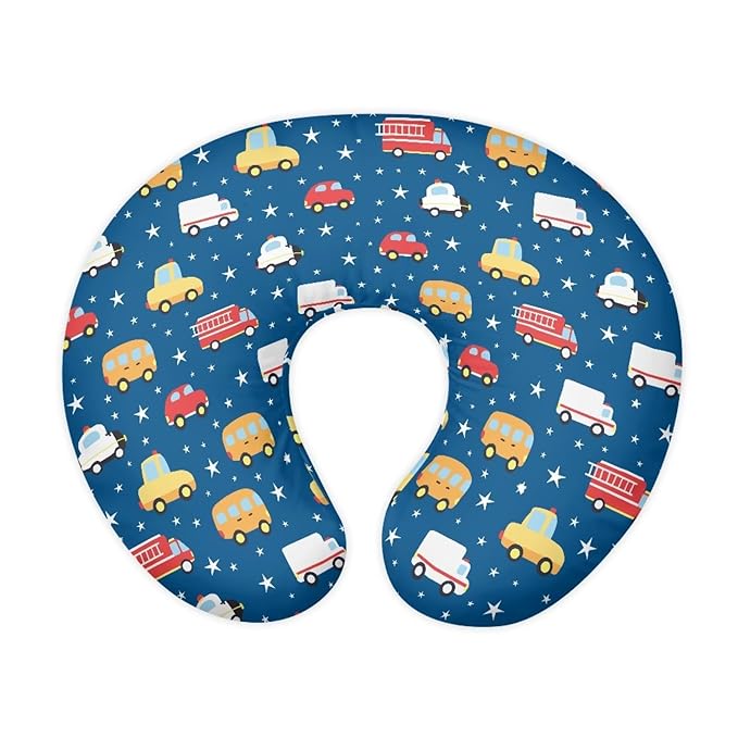 Cute Car Nursing Pillow Cover Lightweight Breathable Pillow Cover for Infant Snug, Stretchy Neutral Breastfeeding Pillow Cover