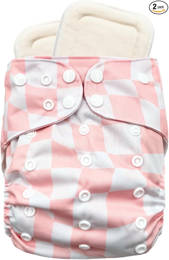 Sprout Pocket Cloth Diaper – Adjustable & Reusable Cloth Diaper with 1 Insert – Soft, Washable, Leakproof (Pink Drift)
