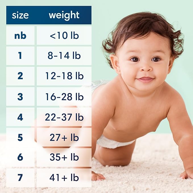 Pampers Pure Protection Disposable Baby Diapers Starter Kit (2 Month Supply), Sizes 1 (198 Count) & 2 (186 Count) with Aqua Pure Sensitive Wipes, 12X Pop-Top Packs (672 Count)