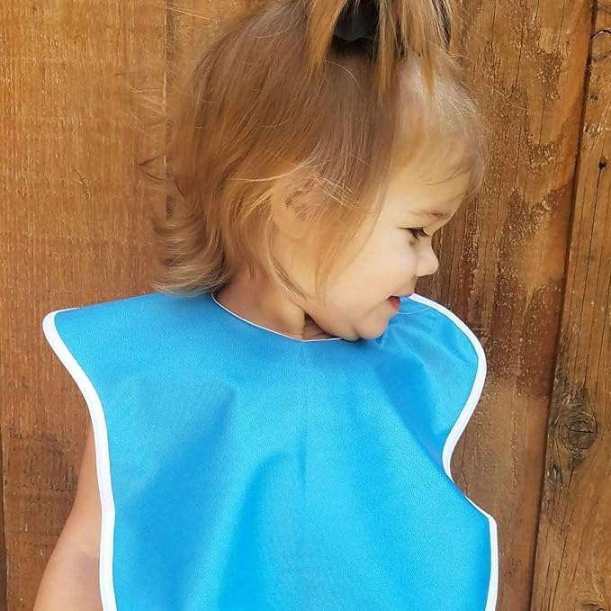 Large Waterproof Baby Bibs for 1-4 years old – Lightweight, Soft & Durable Bibs for Girls and Boys