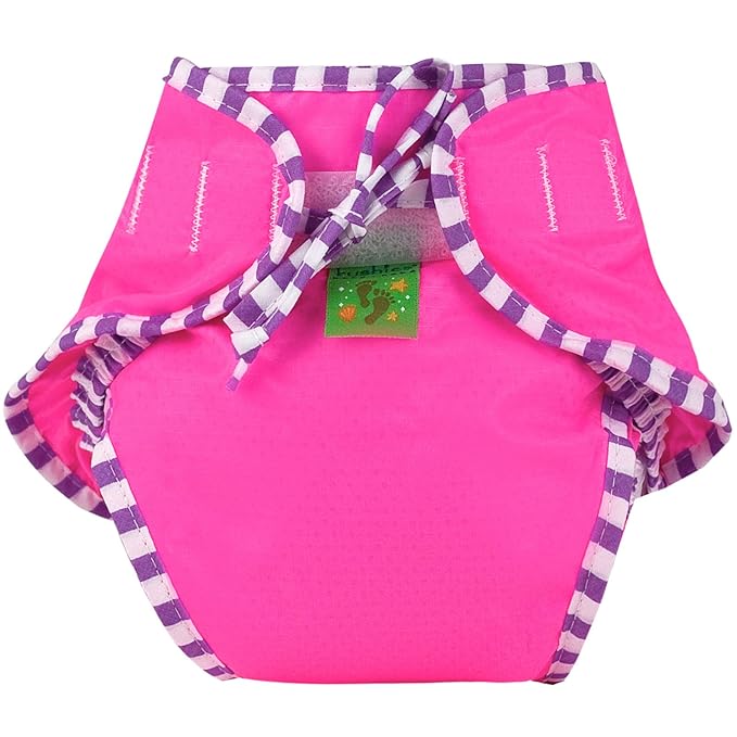 Kushies Swim Diaper, Pink Solid, Large