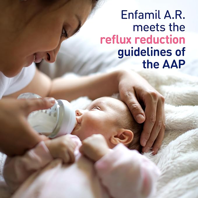 Enfamil A.R. Infant Formula, Proven to Reduce Reflux & Spit-Up in 1 Week, with Iron, DHA for Brain Development, Probiotics for Digestive & Immune Health, Powder Can, 27.4 Oz (Pack of 2)