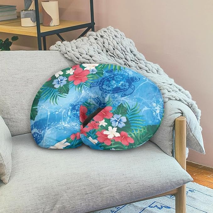 Tropical Flowers and Turtles Breastfeeding Pillow Slipcover for Baby Breastfeeding Nursing Pillow Slipcovers Super Soft Stain Resistant and Scratch Resistant
