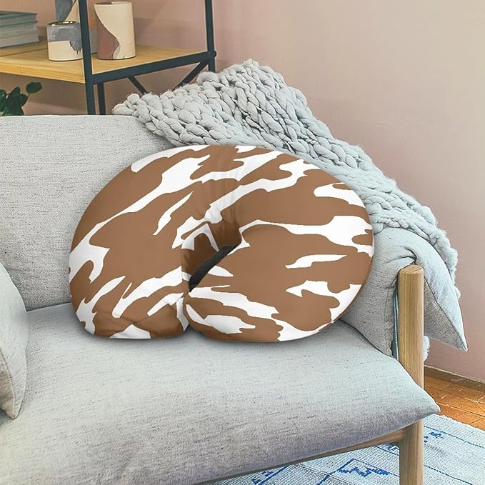 Cowhide Printing Nursing Pillow Cover for Breastfeeding Pillow Cozy Nursing Pillow Slipcovers, Snug Fits Pillow, Perfect Newborn Choice for Mom or Baby Quick Dry