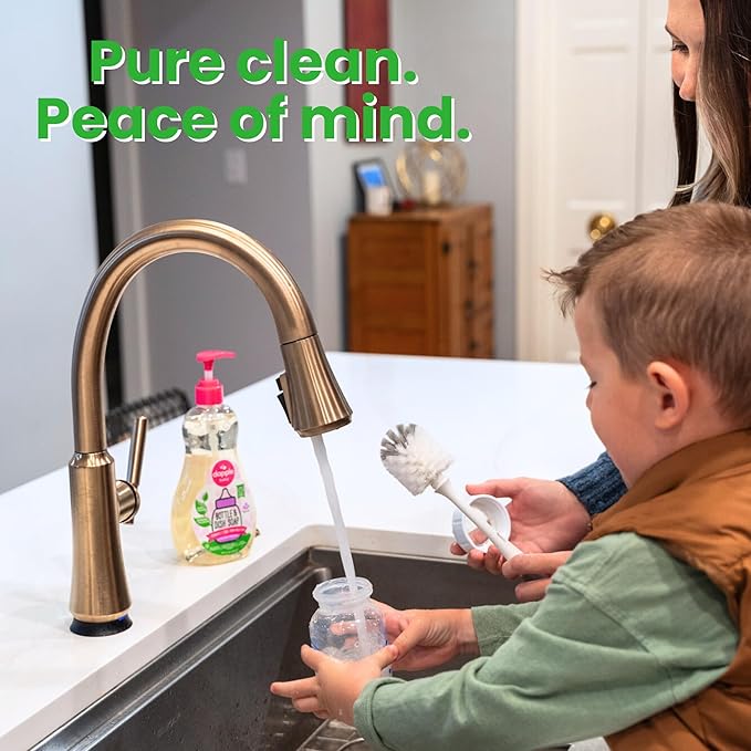 Dapple Baby Lavender Baby Bottle & Dish Soap - (3 Pack) 16.9 fl oz - Plant-Powered Dish Soap for Bottles, Pump Parts, and Sippy Cups - Includes 1 Pump