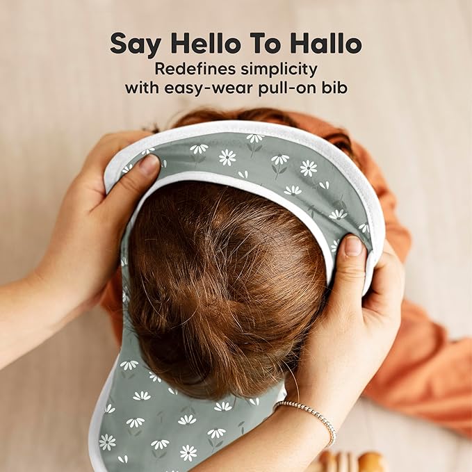 KeaBabies 8-Pack Bibs for Baby Girl, Boy - Pullover Large Baby Bibs for Drooling and Teething Infant, Newborn, Soft & Absorbent Organic Cotton, Long Torso Coverage Keep Toddler Clean & Dry (Fleur)