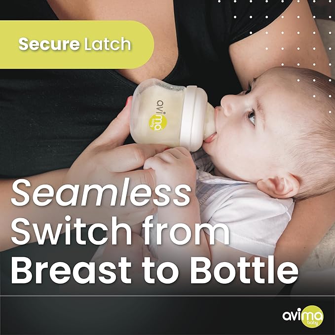 Avima Baby Anti Colic Nipples for Standard Neck Bottles, Silicone Breast Like Nipples - 3 to 6+ Months, Medium Flow, Level 2 (Pack of 6)