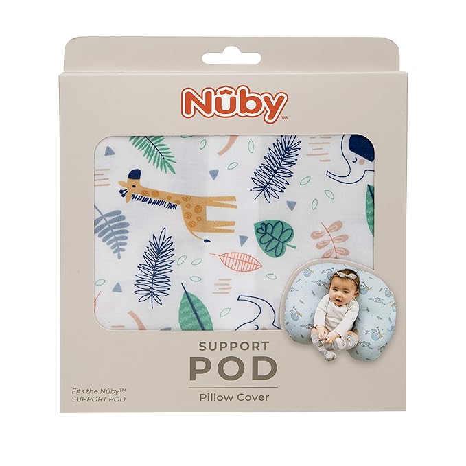 Nuby Support Pod Pillow Cover by Dr. Talbot's, Zoo Animal Print