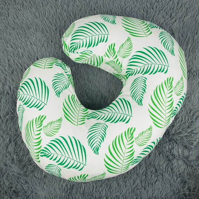 ALVABABY Nursing Pillow Cover Slipcover,Soft and Comfortable,Feathers Design,Maternity Breastfeeding Newborn Infant Feeding Cushion Cover ZT-CZ01