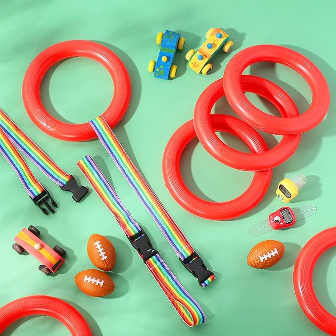 Tatuo 12 Set Toddlers Walking Rope for Preschool Toddlers Detachable Transition Rope Safety Daycare Rope for Preschool Daycare Kindergarten School Kids Outdoor Supplies (Red)