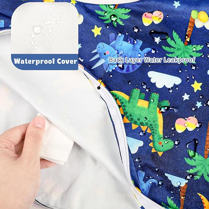 Hooyax Baby Waterproof Nursing Pillow Cover, Stretchy Nursing Covers for Breastfeeding Pillows, Adorable Infant Feeding Pillow Slipcover for Baby Boy and Girls (Dinosaur)
