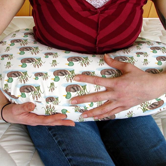 Cute Mallard Ducks Baby Nursing Pillow Covers for Boy Girl Wild Duck Lake Nursing Pillowcase for Breastfeeding Pillows Hunting Ducks Birds Soft Stretchy Slipcovers for Newborn Infant